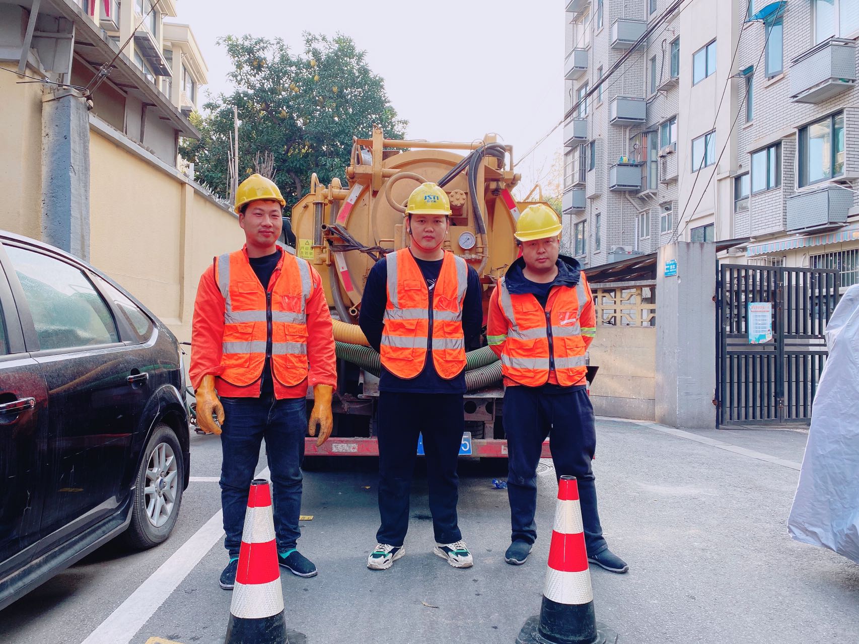 白马镇南京某小区管道清淤检测施工